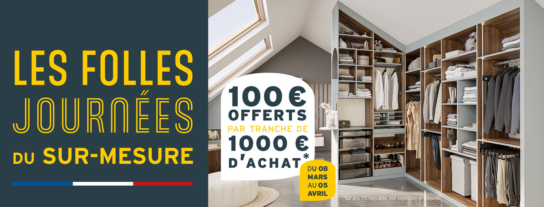 les folles journées sur mesures - 100€ offerts
